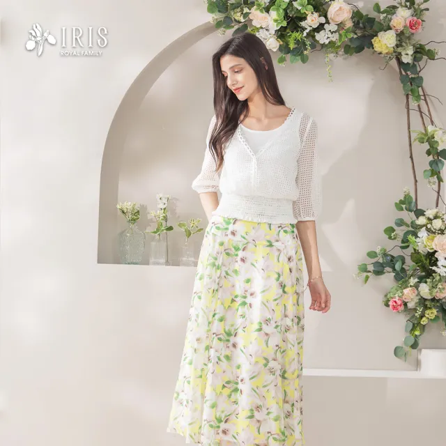 【IRIS 艾莉詩】夏日花語印花長裙-2色(52207)
