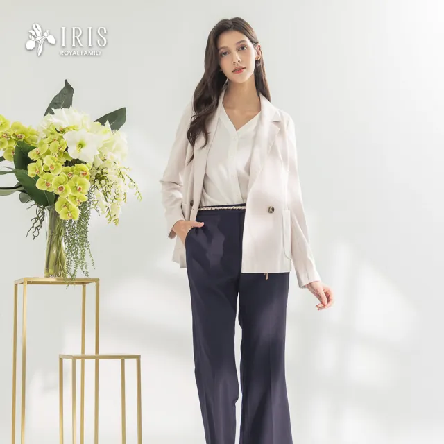 【IRIS 艾莉詩】俐落修身西裝褲-3色(52303)