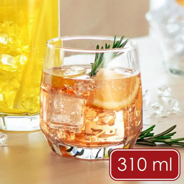 【Luigi Ferrero】歐洲 Danilo鑽石威士忌杯6入 310ml / 水杯 烈酒杯