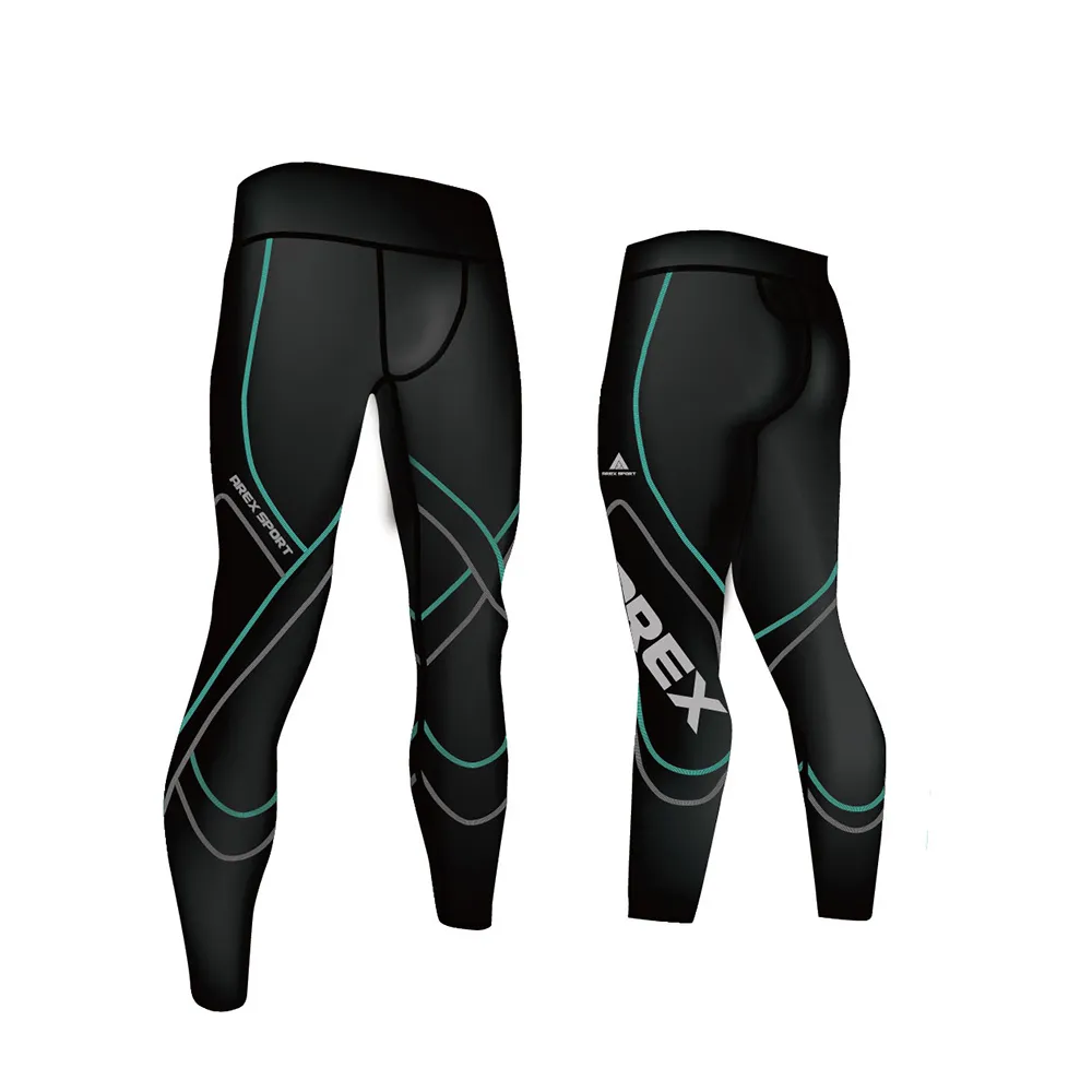 【AREXSPORT】百岳山友推薦 男萊卡經典強力包覆壓縮褲 果綠 登山壓縮褲 水陸兩用褲 台灣製壓力褲