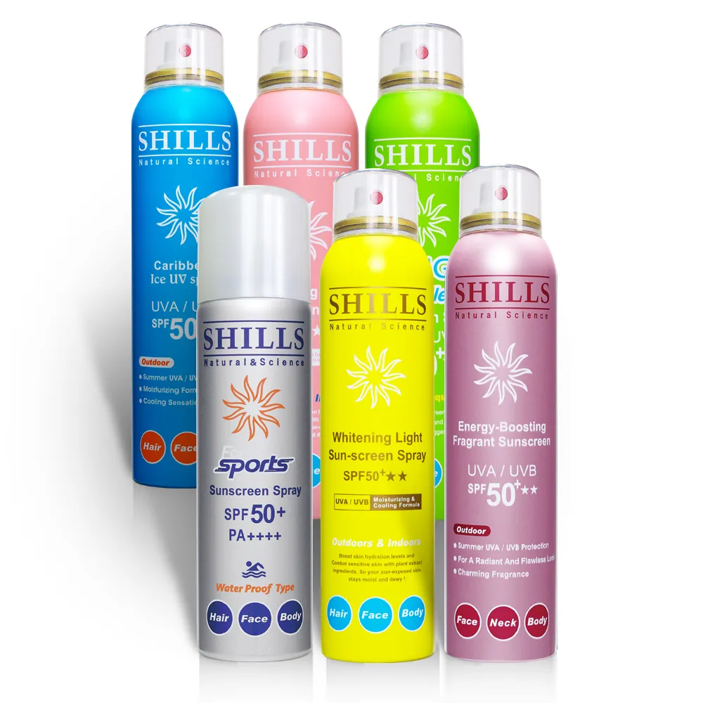 【SHILLS 舒兒絲】很耐曬防曬冰鎮噴霧set(物理防曬SPF50+★★★★★)