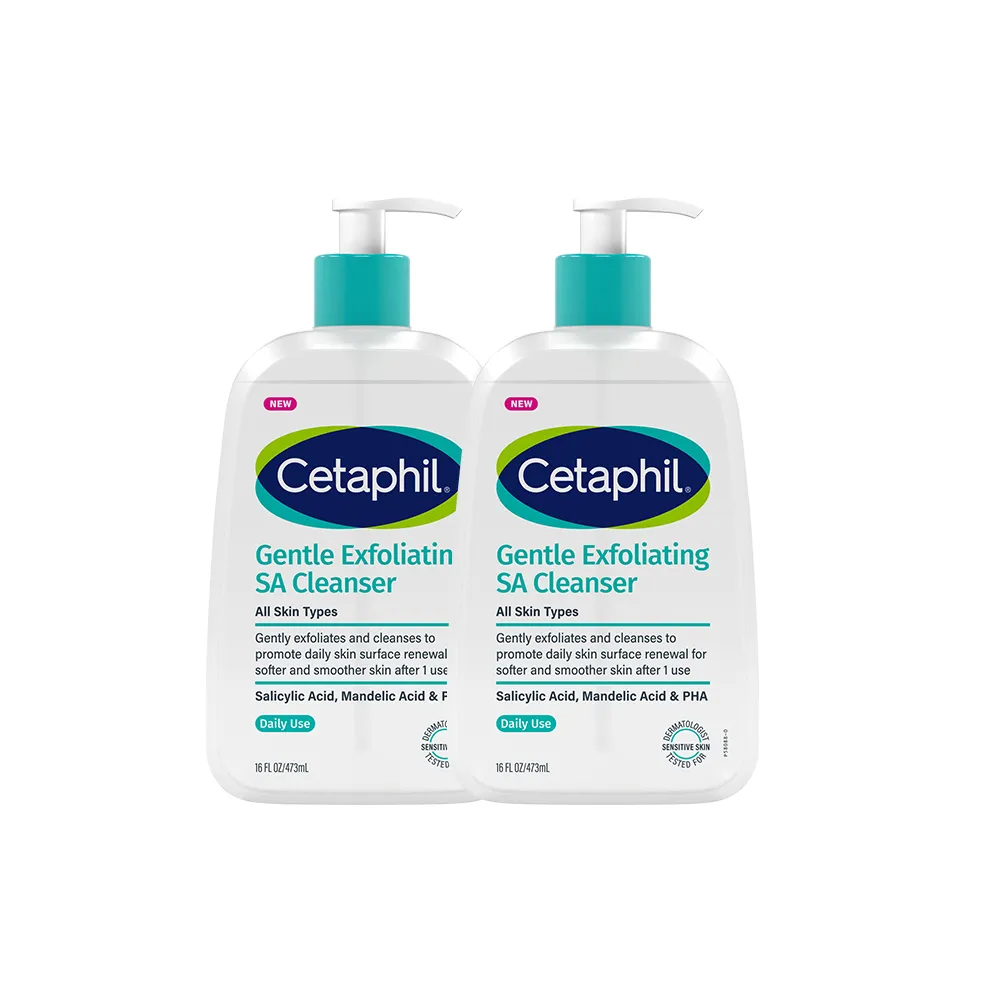 【Cetaphil 舒特膚】官方直營 三酸煥膚嫩亮潔膚露473ml 2入組