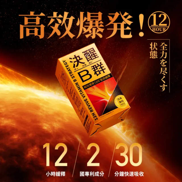 【TAIZAKU 火星生技】決醒對策B群60錠/盒+GreenX進化乳清蛋白-義式深焙風味40gX4包/盒(維他命 緩釋 精神)