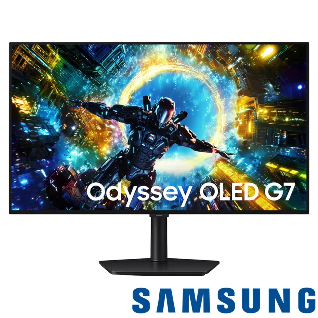 【Samsung 三星】S32HG732SC 32型 OLED 4K 165Hz/FHD 330Hz Odyssey G7雙模電競螢幕(HDR400/0.03ms/165Hz)