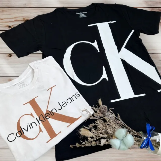 【CALVIN KLEIN】CK青年款 短T 經典款logo 上衣 t shirt 輕鬆駕馭 情侶裝 短