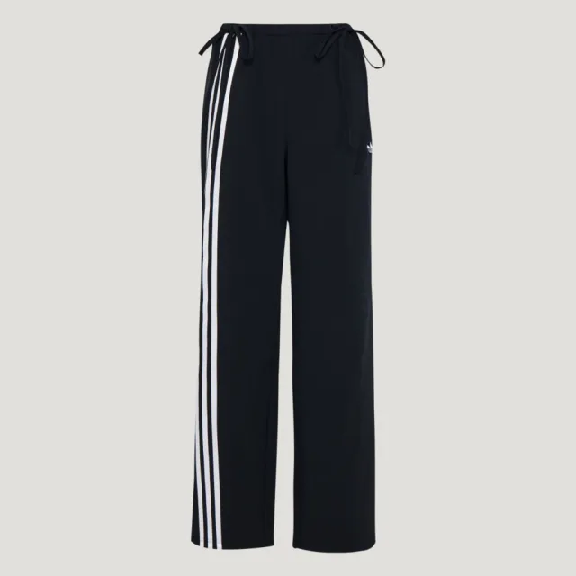 【adidas 愛迪達】Ribbon Pant 女 長褲 運動長褲 休閒長褲 黑 亞版(KY5688)