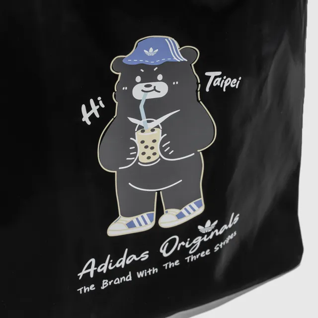 【adidas 愛迪達】Tp Bear Tote B 托特包 肩背 手提 黑 黑熊 台北(LD6401)