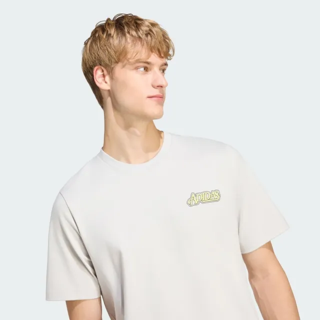 【adidas 愛迪達】M Verb Tee4 男 T恤 運動上衣 休閒短袖 灰 亞版 純棉(LF7396)