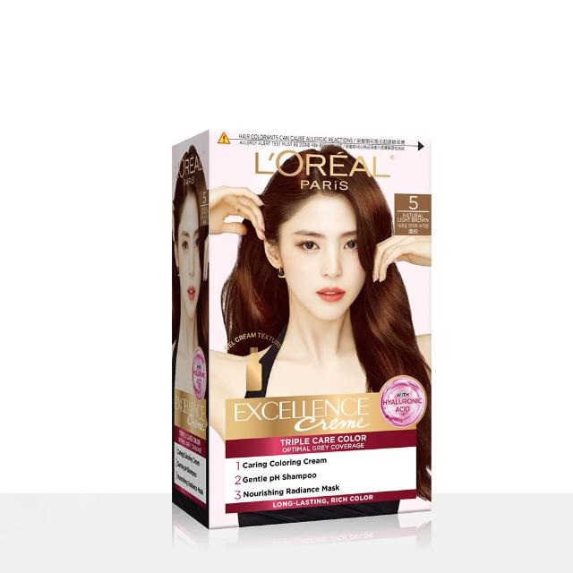 【L’OREAL Paris 巴黎萊雅】優媚霜三重護髮染髮霜/雙管染髮霜-韓韶禧PICK/沙龍級染護/12週持久遮白