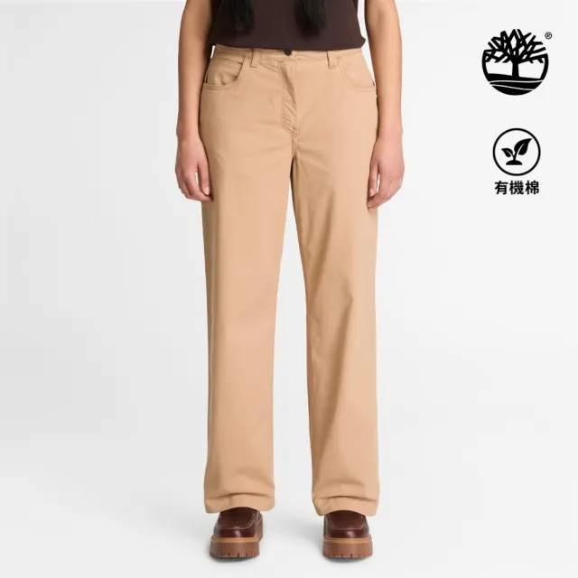 【Timberland】女款淺褐色休閒長褲(0YH54DF0)