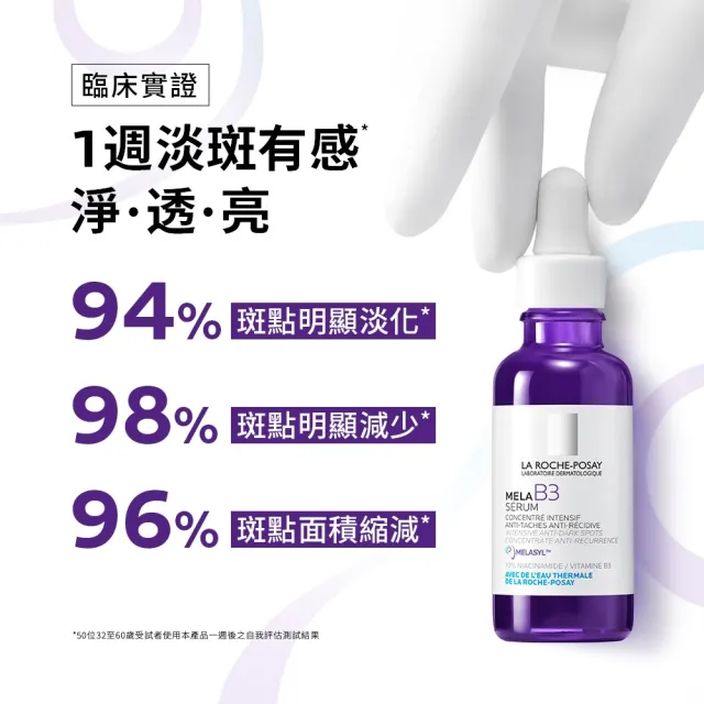 【理膚寶水】獨家限定★MELA B3 淡斑淨亮精華30mlx2 買60送60亮白超值組_E(美白/麥拉色鏈)