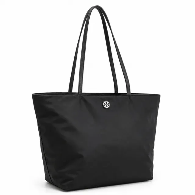 【TORY BURCH】NYLON輕量尼龍金屬logo肩背托特包(多款任選)