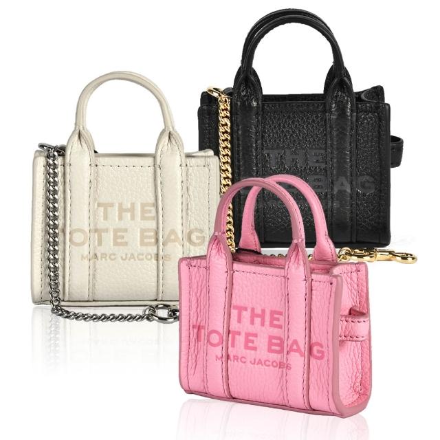 【MARC JACOBS 馬克賈伯】The Leather Tote迷你皮革包造型鎖圈吊飾(任選)