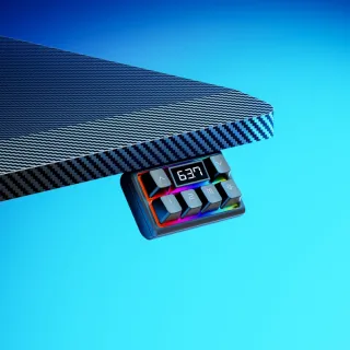 【FUNTE】Flying II RGB 電競升降桌 150x80cm / 附出線孔＆集線槽(電競桌 辦公桌 電腦桌 工作桌)