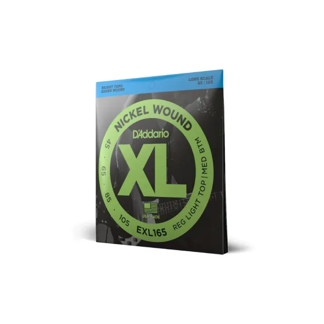 D’Addario 電貝斯弦 EXL165 XL Nickel Wound 45-105 (原廠公司貨 商品品質有保證)