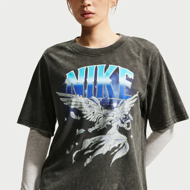 【NIKE 耐吉】As W Nsw Retro Flair Tee 短袖 女款 紫色 水洗 印花 T恤 IW1198-060