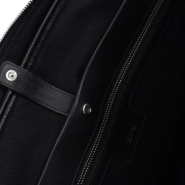 【BALLY】SPIN 燙銀LOGO荔枝牛皮雙拉鍊兩用公事包(全新福利品)