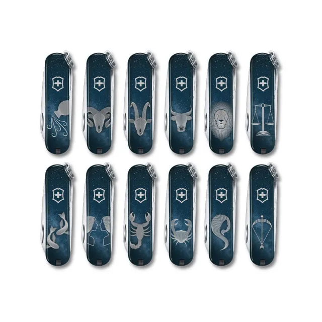 【VICTORINOX 瑞士維氏】瑞士刀 Classic SD 12星座 58mm/7用 0.6223