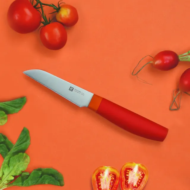 【ZWILLING 德國雙人】Now S蔬果刀/削皮刀8cm-3色任選/新舊包裝隨機出貨(德國雙人牌集團官方直營)