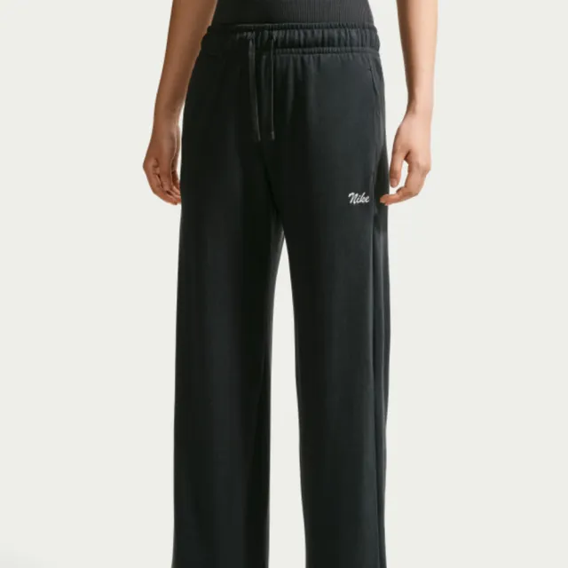 【NIKE 耐吉】AS W NSW MR PANT WIDE 黑色 女款 運動長褲 女款 寬鬆 IW1386-010