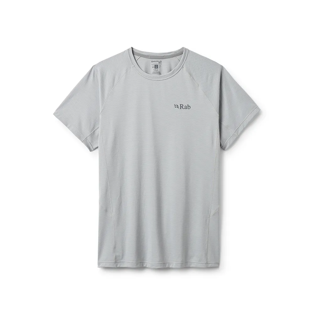 【RAB】Sonic Tee 短袖輕量抗臭排汗衣 男款 淺鋅 #QCC55