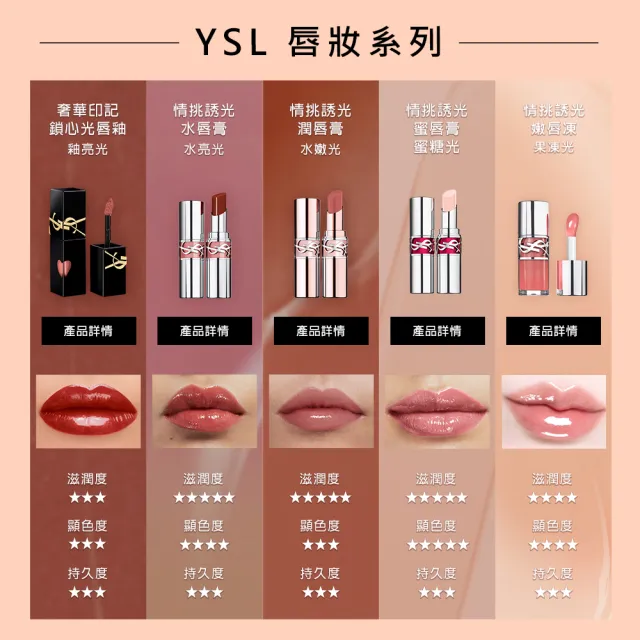 【YSL】官方直營 情挑誘光蜜唇膏(任選1款/新色上市)