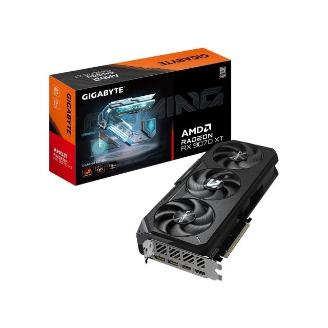 【GIGABYTE 技嘉】Radeon RX 9070 XT GAMING OC 16G 顯示卡(GV-R9070XTGAMING OC-16GD)
