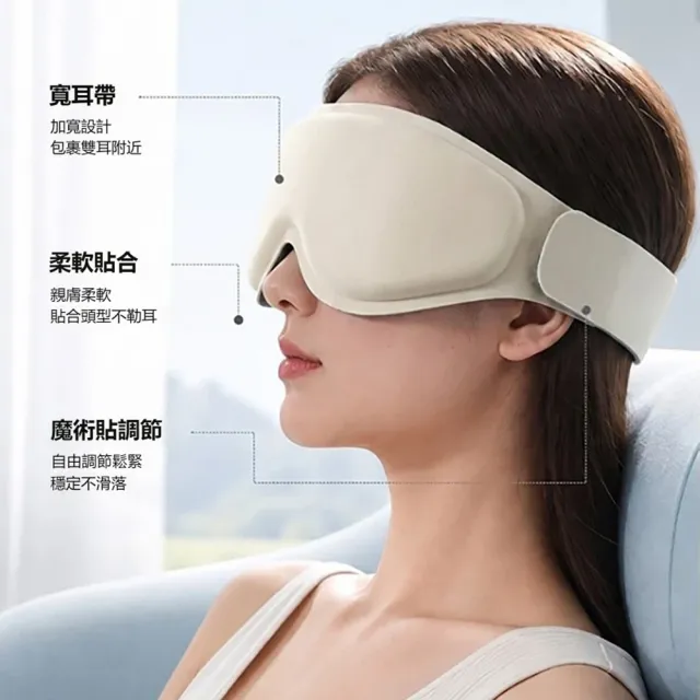 【kingkong】全遮光3D立體重力眼罩 午睡眼罩 無痕眼罩(涼感遮光 減壓助眠)
