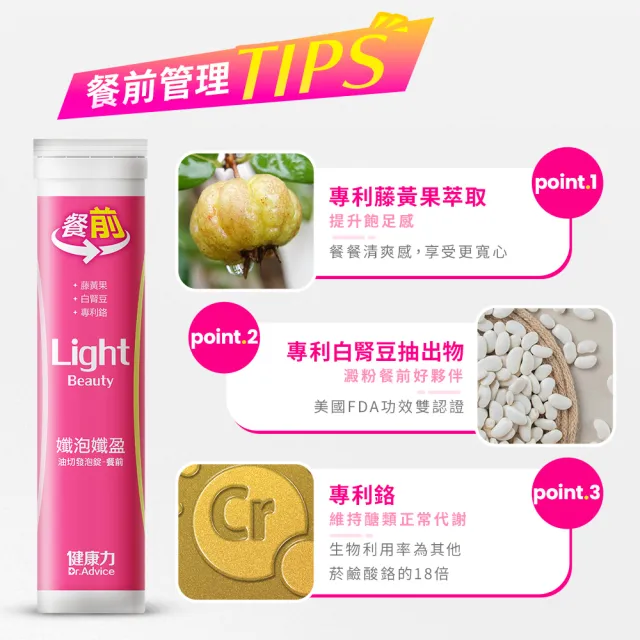 【Dr.Advice 健康力】孅泡孅盈油切發泡錠-2入/盒雙孅組x4盒_共160錠(增加飽足感 順暢)