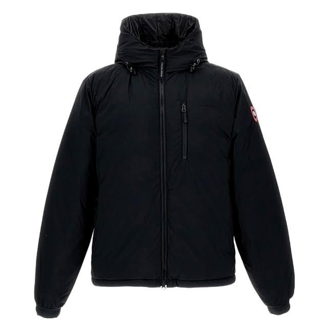 【CANADA GOOSE】男款 LODGE 連帽羽絨外套-黑色(S號、M號、L號、XL號、XXL號)