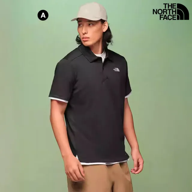 【The North Face】中性款FLASHDRY吸濕速乾短袖POLO衫(多款任選)