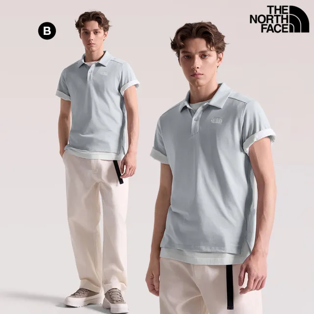 【The North Face】中性款FLASHDRY吸濕速乾短袖POLO衫(多款任選)