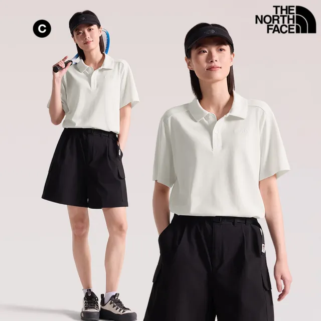 【The North Face】中性款FLASHDRY吸濕速乾短袖POLO衫(多款任選)