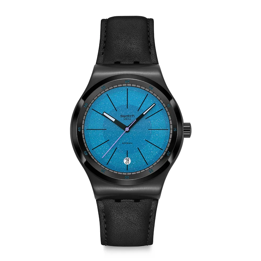 【SWATCH】BLACKCLOAK MECHANISM 機械錶/男錶/瑞士製造 YIB408(42mm)