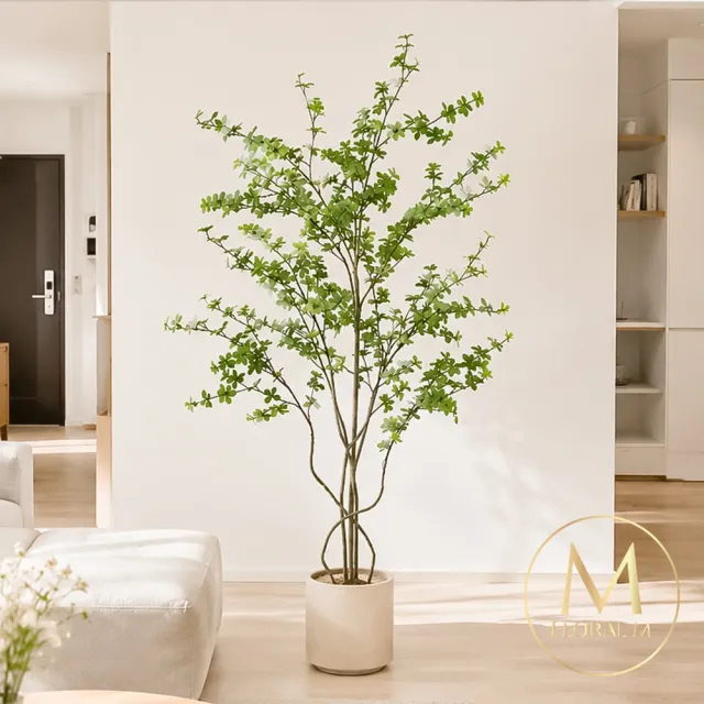 【Floral M】日式輕井澤小葉榕160cm大型仿真植栽(贈花盆)(仿真樹/免澆水/室內佈置/居家裝飾/店面擺設)（其他規格）
