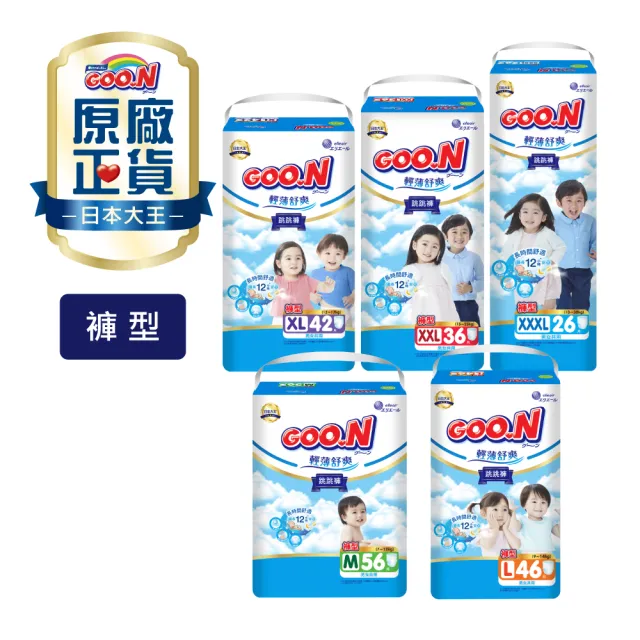 VIP【GOO.N】日本大王 輕薄舒爽 褲型紙尿褲M