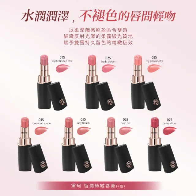 【COSME DECORTE 黛珂】恆潤絲絨唇膏3.5g(7色可選)