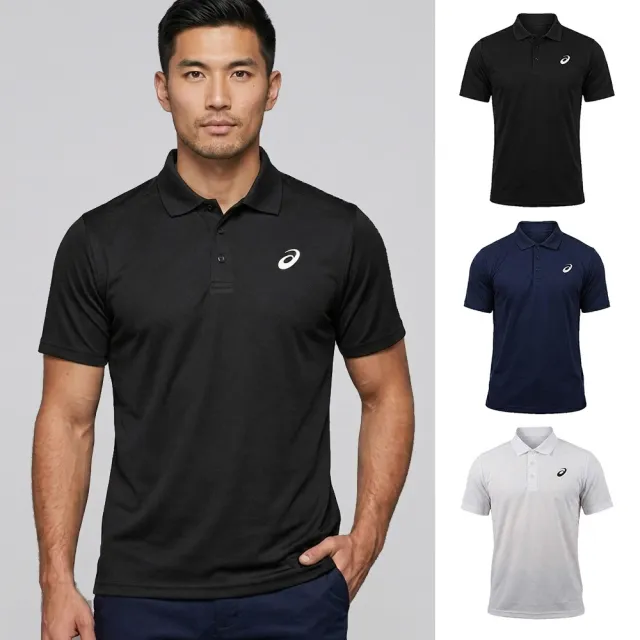 【asics 亞瑟士】短袖POLO衫吸濕快乾-台灣製 排汗 團體服 上衣 休閒(2033C182-001 2033C182-400)