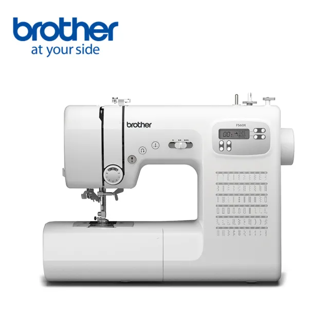 【Brother 兄弟牌】智慧電腦型懷特天使縫紉機 FS-60X(LCD螢幕/內建60種花樣/自動穿線)