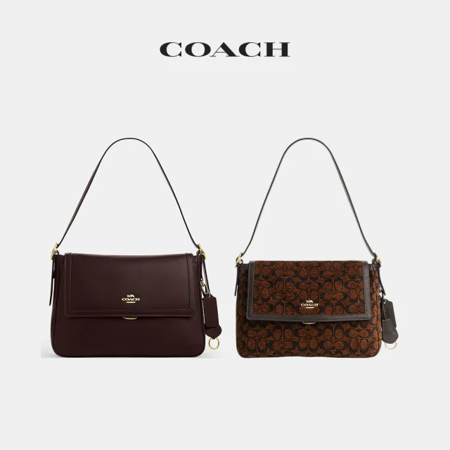 【COACH】蔻馳官方直營 ETTA翻蓋手袋 單肩包 斜背包 -多色任選(CCE57/CCE58)