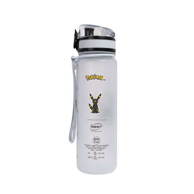 【IMPACT 怡寶】寶可夢月亮伊布Tritan水壺/水杯/水瓶(500ML) 附提繩-灰藍 IMPKMB13GB