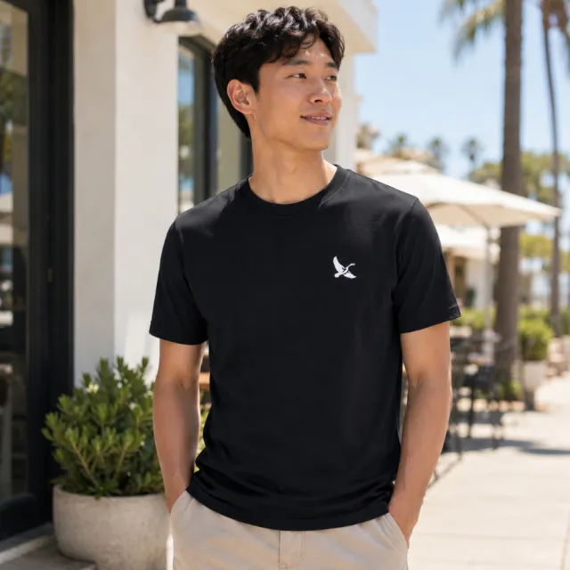【Eddie Bauer】#年中慶限定 中性短袖純棉TEE-黑色 2TEA-121001