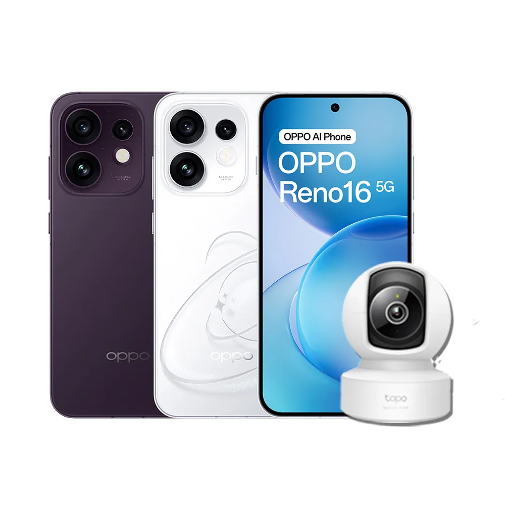 贈3K網路攝影機【OPPO】Reno16 6.32吋(12G/256G/高通7Gen4/5000萬畫素主鏡頭)