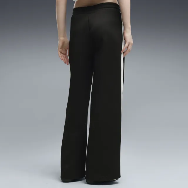 【PUMA】長褲 T7 Wide Leg 女款 黑 寬褲 抽繩 褲子 修身 639122-01