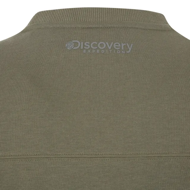 【Discovery Expedition】Wappen男版口袋長袖大學T(DMMT35051-BRS)