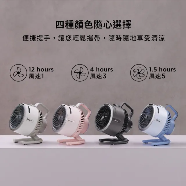 【Shark】HydroGO FA050無線涼感噴霧扇2入組(立扇 桌扇 節能 循環 充電 露營 戶外 行動 停電可用)