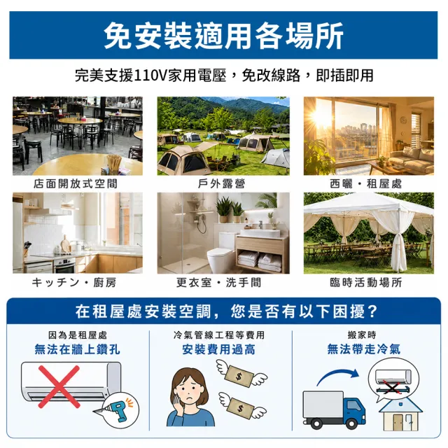 【TAIGA 大河】WiFi遠控5-7坪R32冷暖除溼淨化移動式空調/移動式冷氣 (CB1176)