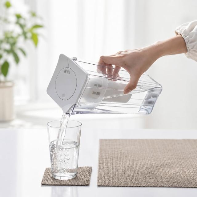 【Cleansui 可菱水】日本製-官方直營1.35L濾水壺CP012+中空絲膜濾心*1(共1壺1芯)