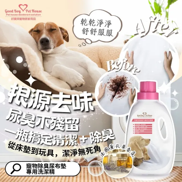 【GBPH 好寶貝】除臭尿布專用洗潔精1200ml(布類除臭/深層分解尿味/分解污垢洗淨/人寵安心用)