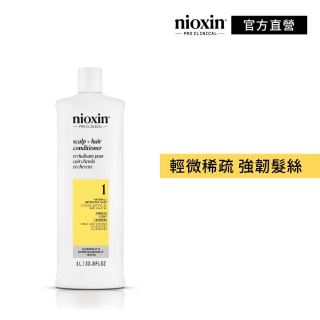【NIOXIN 耐奧森】官方直營 1號甦活乳1000ml(潤髮乳/護髮)